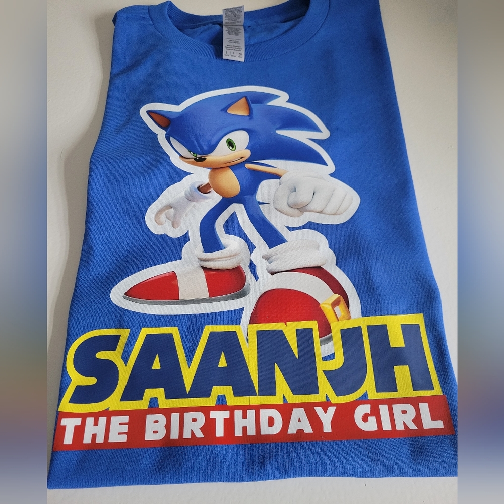 Sonic custom Birthday Shirts/Hoodies